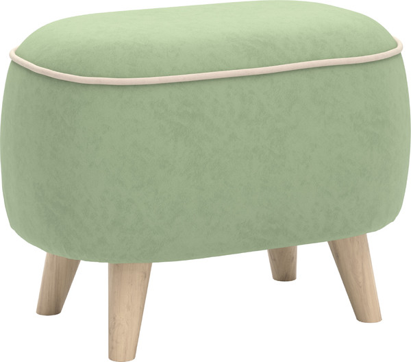 Изображение товара Пуф Олмеко Лона (велюр Forward 651 олива/велюр Forward 910 крем)