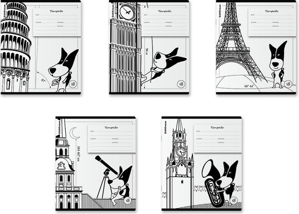 Изображение товара Тетрадь Erich Krause Путешественник / 60565 (18л, линейка)