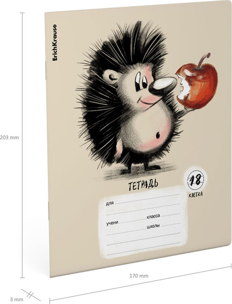 Изображение товара Тетрадь Erich Krause Очаровашки / 58257 (18л, клетка)