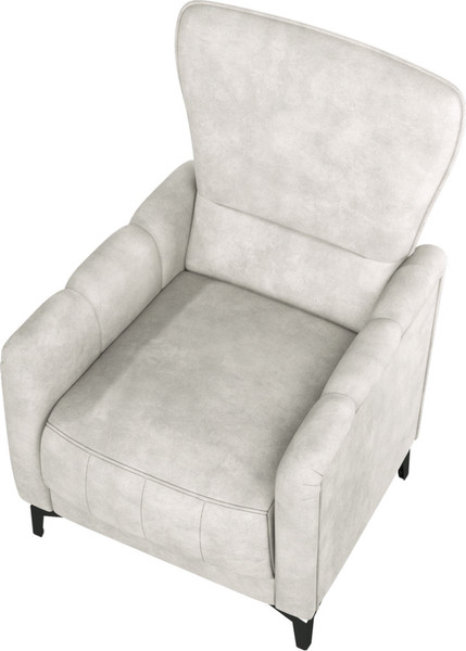 Изображение товара Кресло мягкое Олмеко Одри (велюр Олимпия 060 серебристый серый)