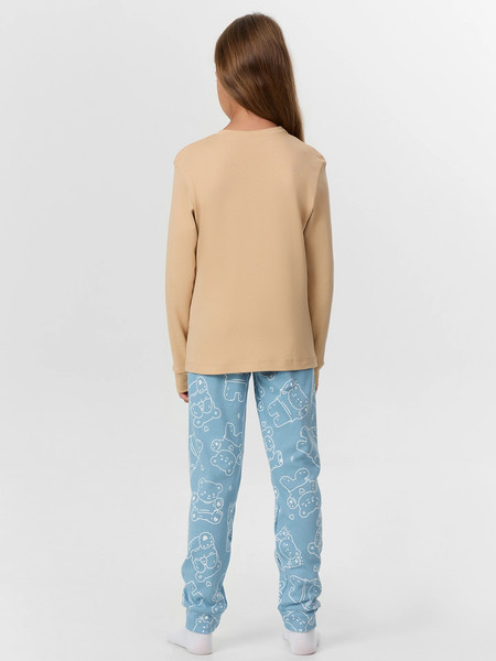 Изображение товара Пижама детская Mark Formelle 567743 (р.116-60, обжаренный миндаль/мишки на сине-голубом)