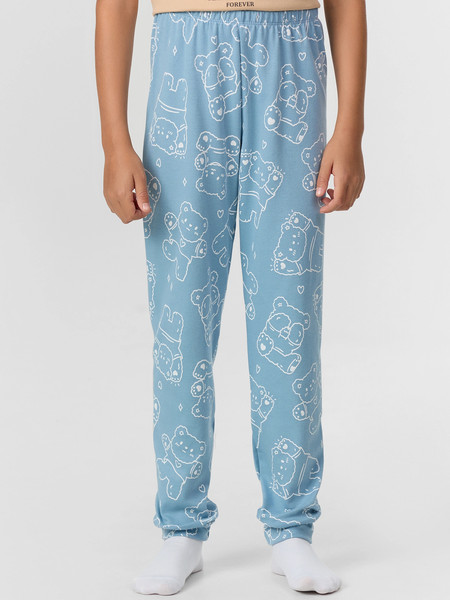 Изображение товара Пижама детская Mark Formelle 567743 (р.116-60, обжаренный миндаль/мишки на сине-голубом)
