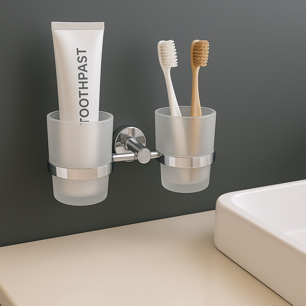 Изображение товара Набор аксессуаров для ванной и туалета Lauter 21SH72081 + 21SH72091 + 21SH72101 (Chrome, 3 предмета)