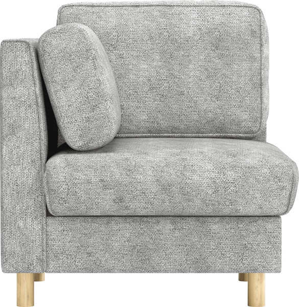 Изображение товара Кресло мягкое Олмеко Шелдон (велюр Sierra 1 светло-серый)