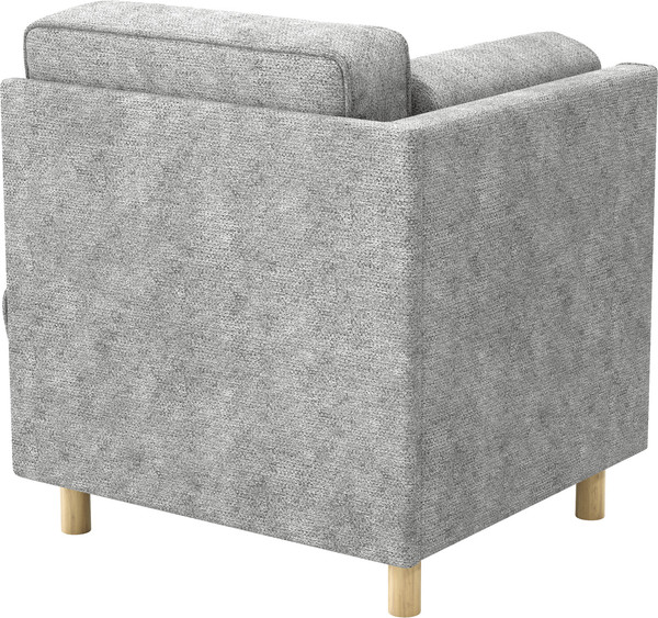 Изображение товара Кресло мягкое Олмеко Шелдон (велюр Sierra 1 светло-серый)