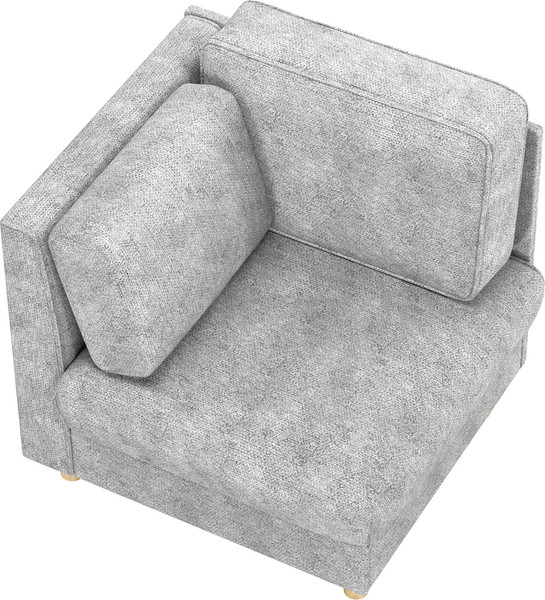 Изображение товара Кресло мягкое Олмеко Шелдон (велюр Sierra 1 светло-серый)