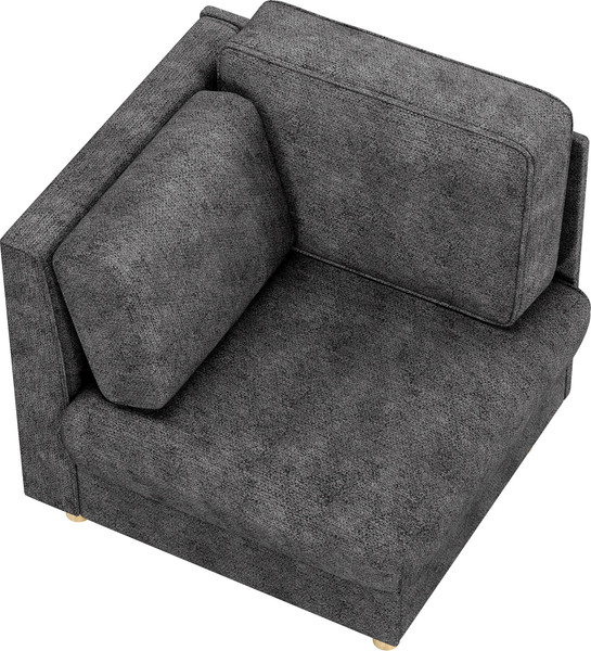 Изображение товара Кресло мягкое Олмеко Шелдон (велюр Sierra 9 темно-серый)