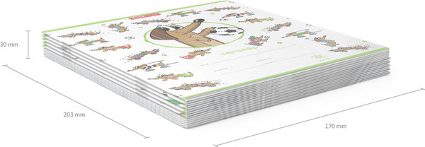 Изображение товара Тетрадь Erich Krause Busy Dogs / 54192 (18л, линейка)