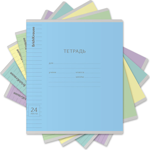 Изображение товара Тетрадь Erich Krause Классика Visio / 56588 (24л, линейка)