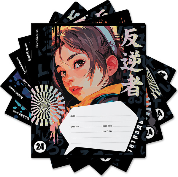 Изображение товара Тетрадь Erich Krause Tokyo Date / 58231 (24л, линейка)