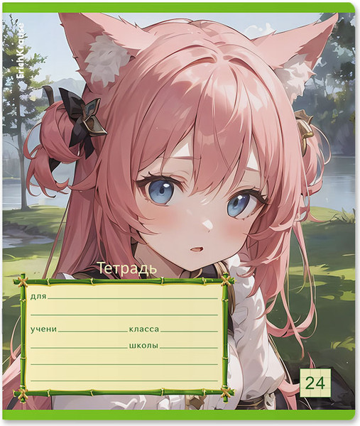 Изображение товара Тетрадь Erich Krause Эльфы Аниме / 60578 (24л, клетка)