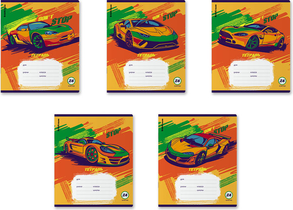 Изображение товара Тетрадь Erich Krause Graphic Car / 60584 (24л, клетка)