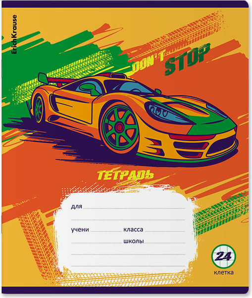 Изображение товара Тетрадь Erich Krause Graphic Car / 60584 (24л, клетка)