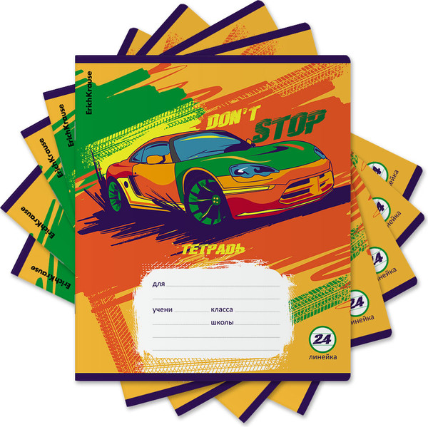 Изображение товара Тетрадь Erich Krause Graphic Car / 60585 (24л, линейка)