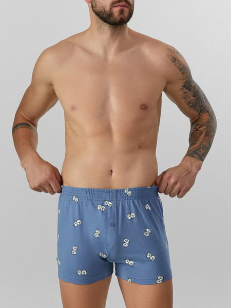 Изображение товара Трусы мужские Mark Formelle 411152 (р.102-112, игральные кости на джинсе)