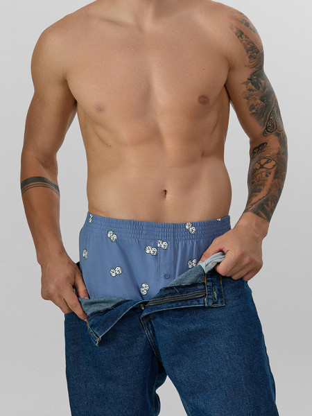 Изображение товара Трусы мужские Mark Formelle 411152 (р.102-112, игральные кости на джинсе)