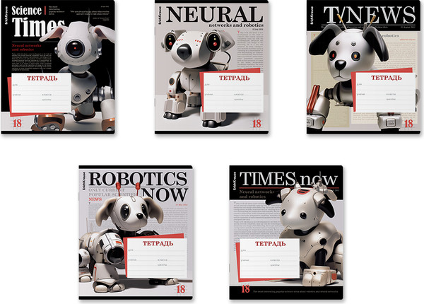 Изображение товара Тетрадь Erich Krause Tech News / 63274 (18л, клетка)