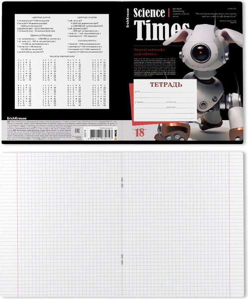 Изображение товара Тетрадь Erich Krause Tech News / 63274 (18л, клетка)
