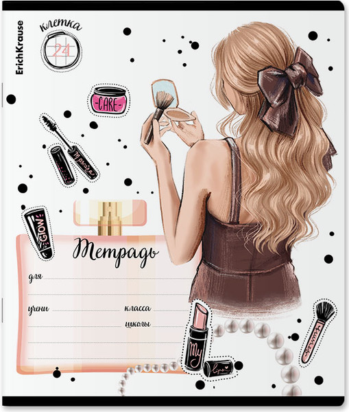 Изображение товара Тетрадь Erich Krause Fashion Girl / 60588 (24л, клетка)