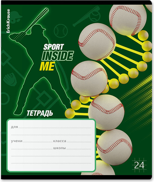 Изображение товара Тетрадь Erich Krause Sport DNA / 60590 (24л, клетка)