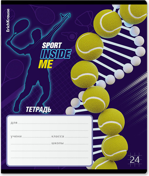 Изображение товара Тетрадь Erich Krause Sport DNA / 60590 (24л, клетка)