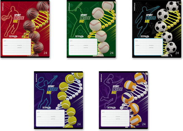 Изображение товара Тетрадь Erich Krause Sport DNA / 60591 (24л, линейка)