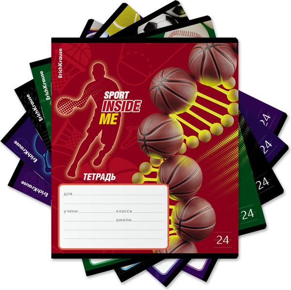 Изображение товара Тетрадь Erich Krause Sport DNA / 60591 (24л, линейка)