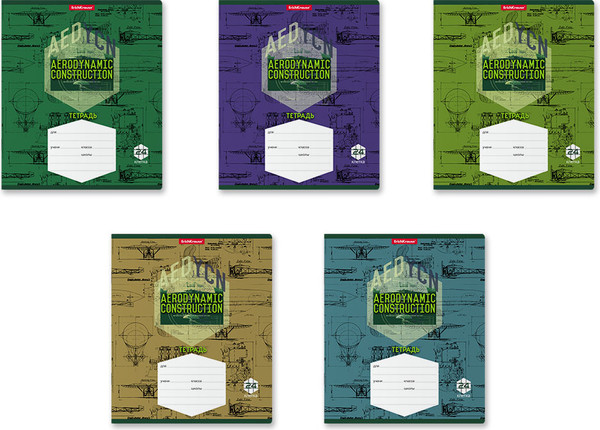 Изображение товара Тетрадь Erich Krause Aerodynamics / 58396 (24л, клетка)