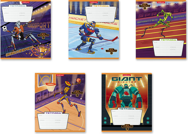 Изображение товара Тетрадь Erich Krause Робоспорт / 58264 (24л, линейка)