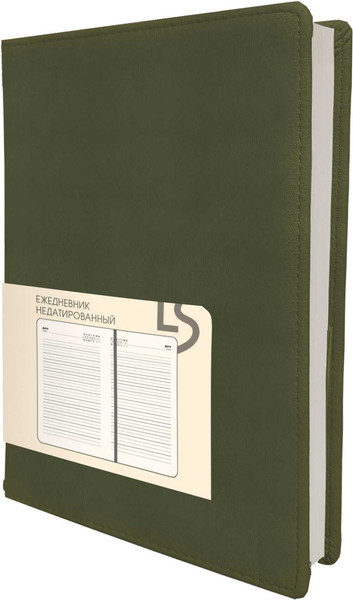 Изображение товара Ежедневник Listoff Maple / ЕКМ52613605 (136л, оливковый)