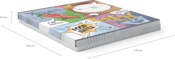 Изображение товара Тетрадь Erich Krause Food Battle / 58265 (24л, клетка)