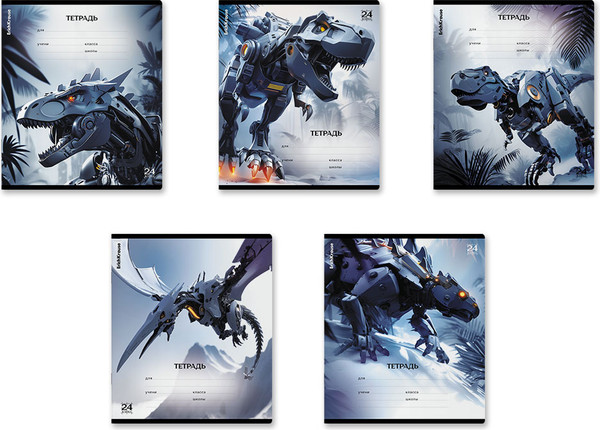 Изображение товара Тетрадь Erich Krause Techno Dino / 64850 (24л, клетка)