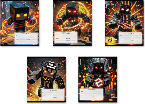 Изображение товара Тетрадь Erich Krause Mine Block / 64852 (24л, клетка)