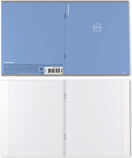 Изображение товара Тетрадь Erich Krause Think / 63284 (36л, клетка)