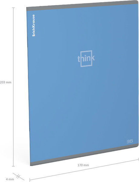 Изображение товара Тетрадь Erich Krause Think / 63284 (36л, клетка)