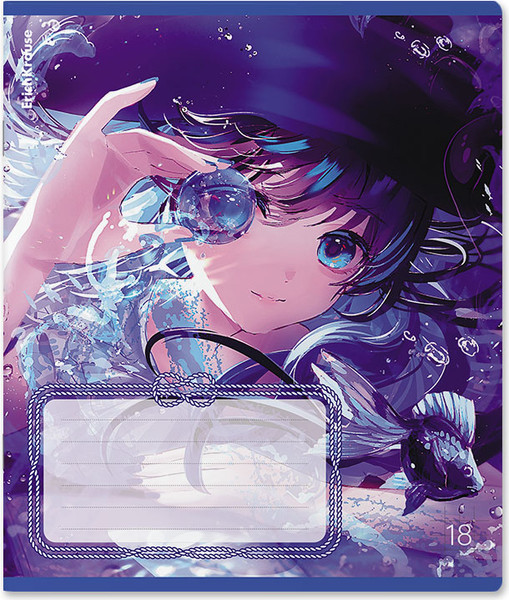 Изображение товара Тетрадь Erich Krause Kawaii Whale / 60550 (18л, клетка)