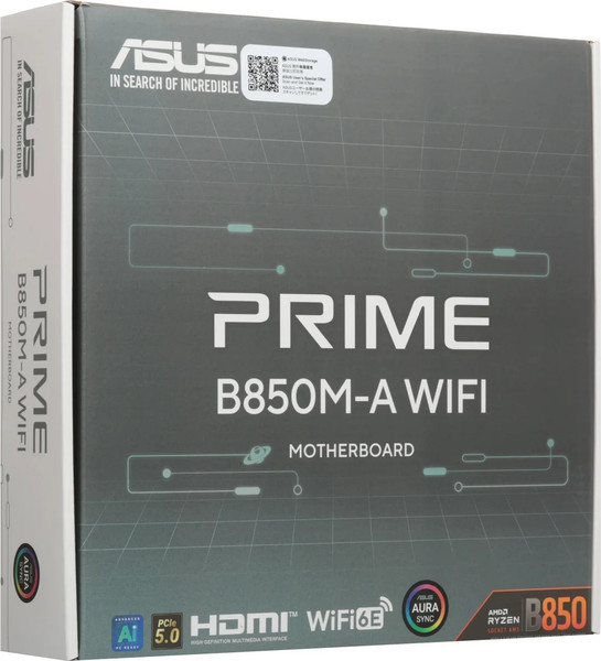 Изображение товара Материнская плата Asus Prime B850M-A WiFi