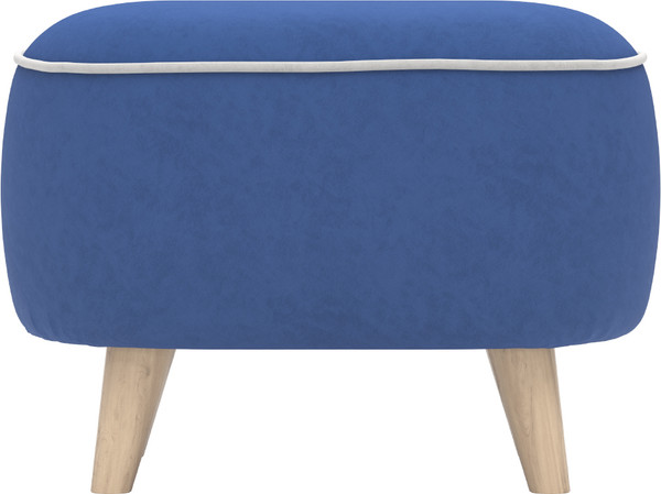 Изображение товара Пуф Олмеко Лона (велюр Forward 785 нэви/велюр Forward 990 сильвер)