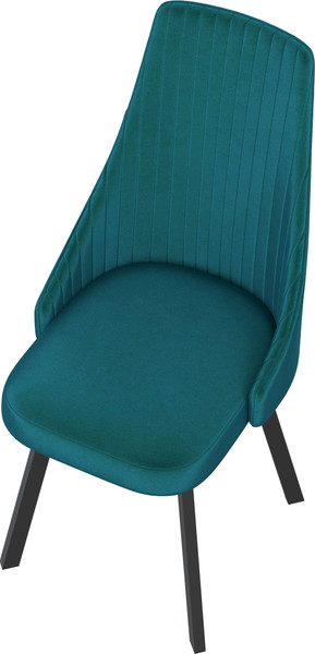 Изображение товара Стул Олмеко Лион (велюр конфетти изумруд/черный)