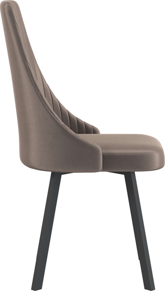 Изображение товара Стул Олмеко Лион (велюр конфетти мокко/черный)