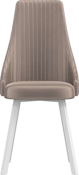 Изображение товара Стул Олмеко Лион (велюр конфетти мокко/белый)