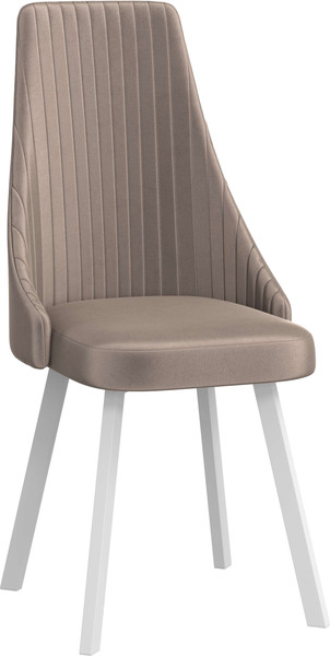 Изображение товара Стул Олмеко Лион (велюр конфетти мокко/белый)