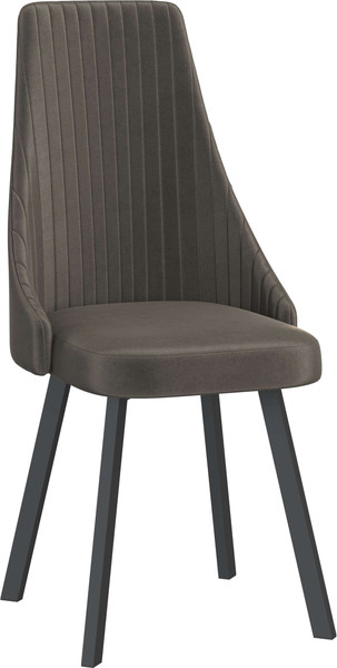 Изображение товара Стул Олмеко Лион (велюр конфетти стоун/черный)