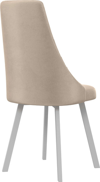 Изображение товара Стул Олмеко Лион (велюр конфетти крем/белый)