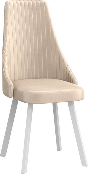 Изображение товара Стул Олмеко Лион (велюр конфетти крем/белый)