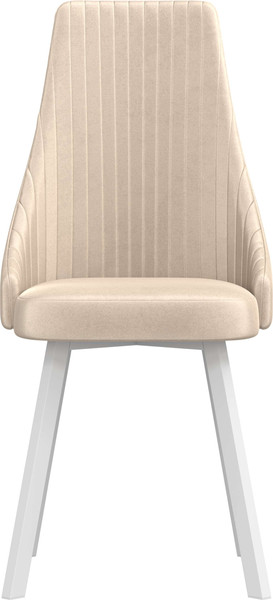 Изображение товара Стул Олмеко Лион (велюр конфетти крем/белый)