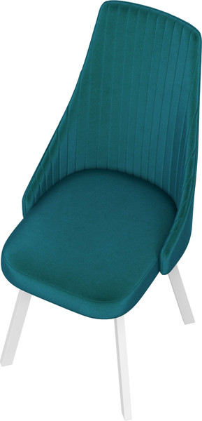 Изображение товара Стул Олмеко Лион (велюр конфетти изумруд/белый)