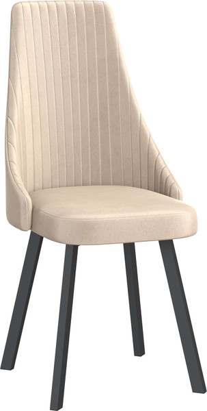 Изображение товара Стул Олмеко Лион (велюр конфетти крем/черный)