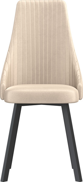 Изображение товара Стул Олмеко Лион (велюр конфетти крем/черный)