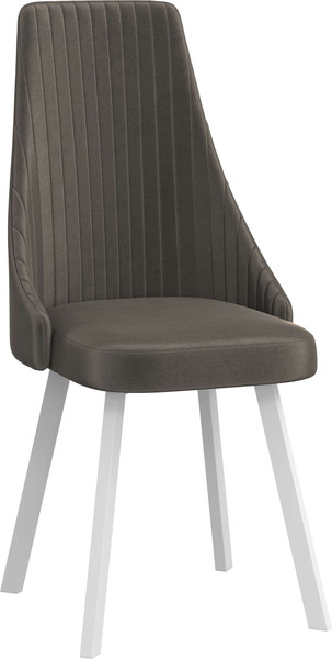 Изображение товара Стул Олмеко Лион (велюр конфетти стоун/белый)